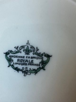 Juego de 6 Platos Porcelana limoges mezclados