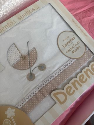 Sábanas para carrito coche/cuco Denenes 40x80