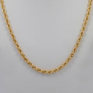 Cadena cordón oro 18k 750 60cm