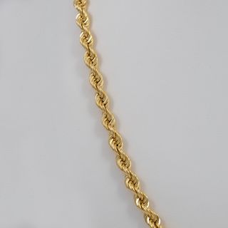 Cadena cordón oro 18k 750 60cm