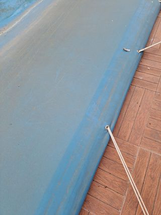 Cobertor Piscina 8x4 con apliques de suelo