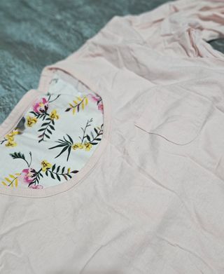 Pijama Zeeman manga larga floral rosa