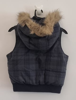 Piumino bambino con cappuccio e pelliccia