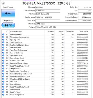 2 Discos Duros Toshiba 320GB 2.5