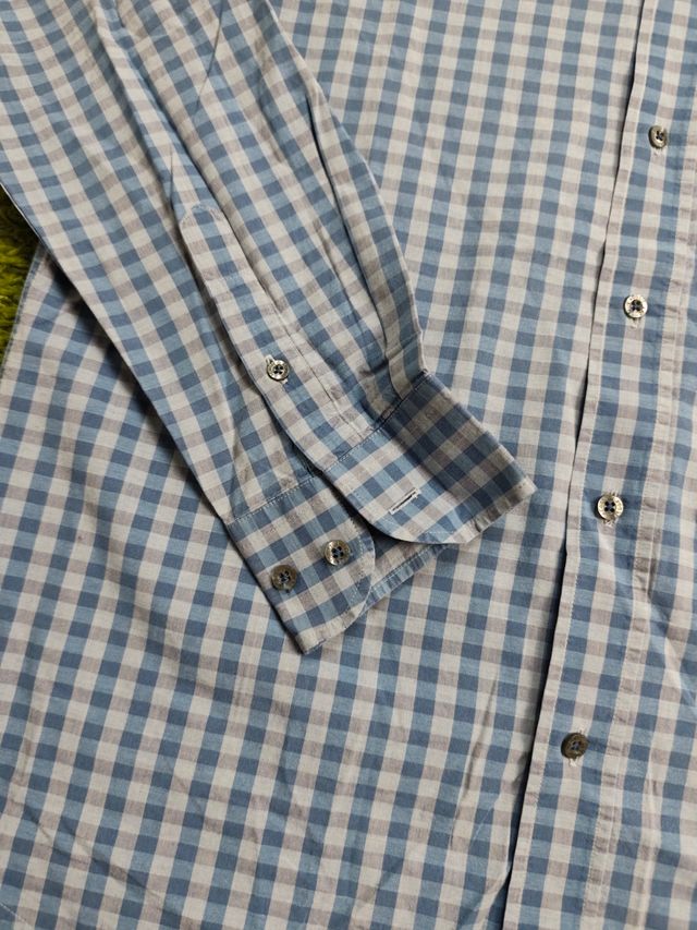 Camisa Lacoste Azul Cuadros