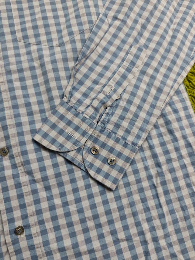 Camisa Lacoste Azul Cuadros