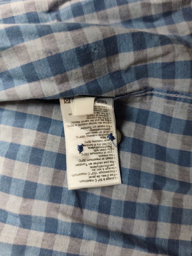 Camisa Lacoste Azul Cuadros