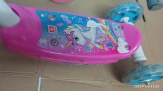 Patinete infantil unicornio rosa