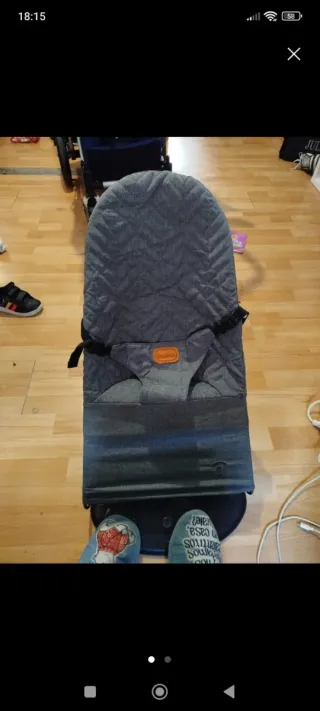 Hamaca Bebe Salvo Gris