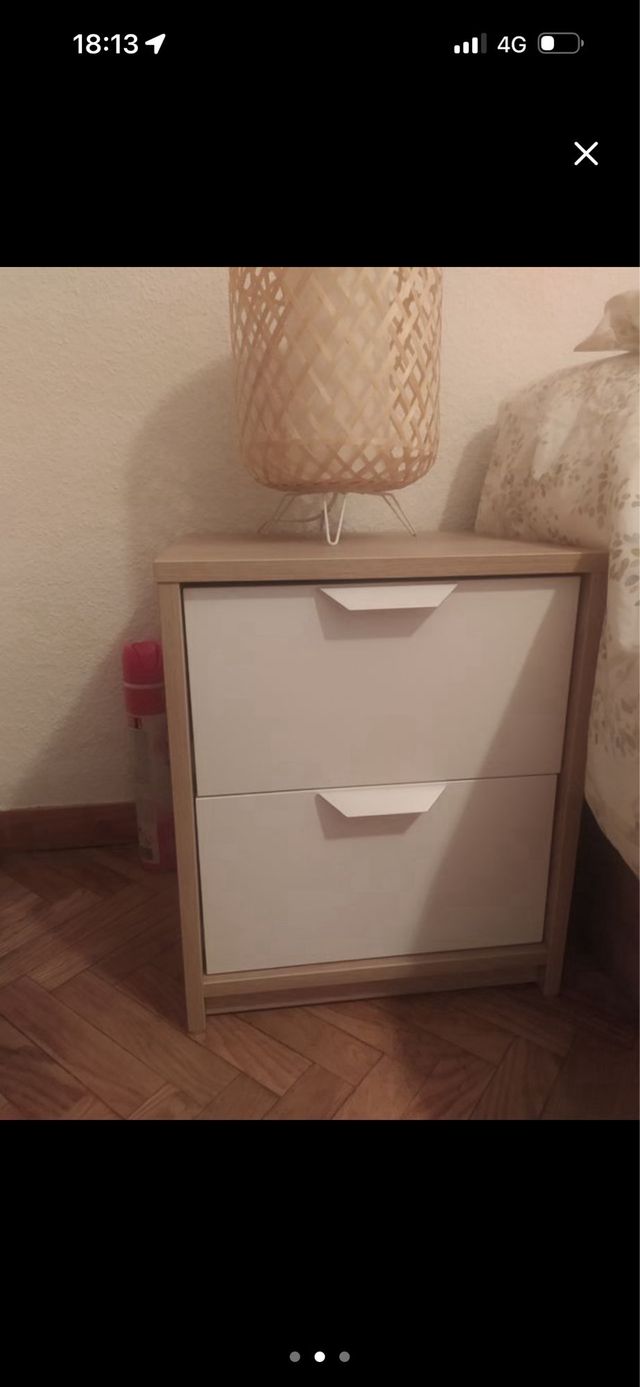 Lámpara de mesa GOTTORP bambú y madera