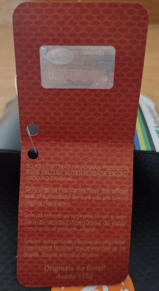 Havaianas chanclas negras detalle multicolor