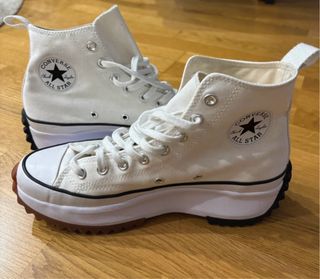 Converse plataforma blancas