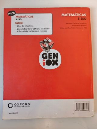 Matemáticas 3º ESO. ISBN: 978-01-905-3669-5