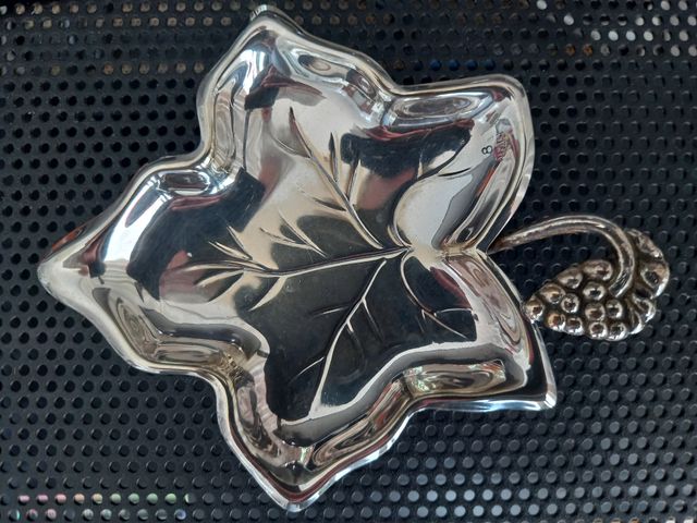 Bandejita hoja parra alpaca