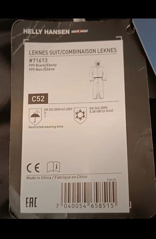 Buzo Helly Hansen Leknes Negro