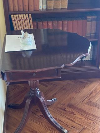 Mesa de alas de madera 25cm cada ala 