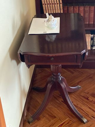 Mesa de alas de madera 25cm cada ala 