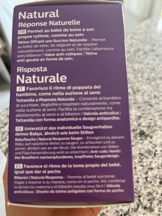 Biberón Philips Avent Natural Response 125ml