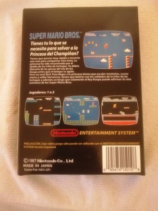 Juego Mario Bros Nintendo NES Español