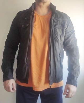 Cazadora negra hombre Talla XL 42