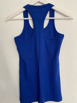 Top azul Klein Mango