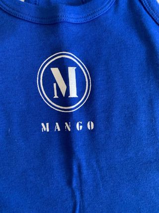 Top azul Klein Mango