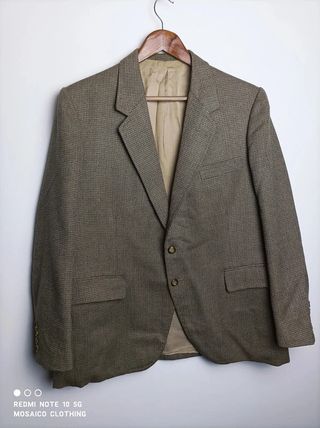 Chaqueta Blazer Vintage Beige y Marrón