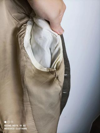 Chaqueta Blazer Vintage Beige y Marrón