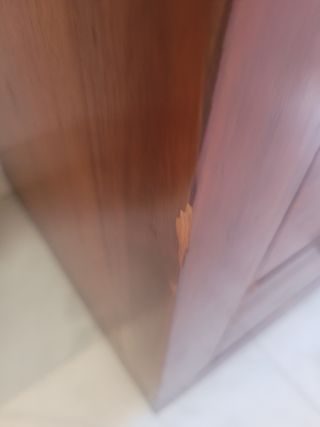 Mesita de noche madera teca