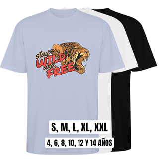 Camiseta Stay Wild & Free Unisex