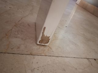 Mesita de salón cristal y metal