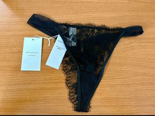 Tanga Women'secret Negro Encaje