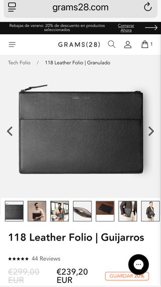 Funda GRAMS(28) Piel MacBook Pro/Air 16/14” NUEVA 