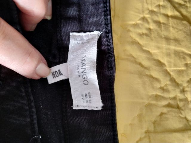 Vaqueros negros mujer talla 42 elásticos