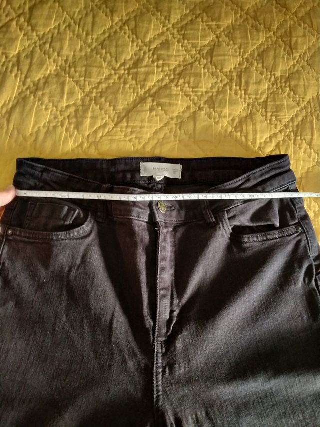 Vaqueros negros mujer talla 42 elásticos