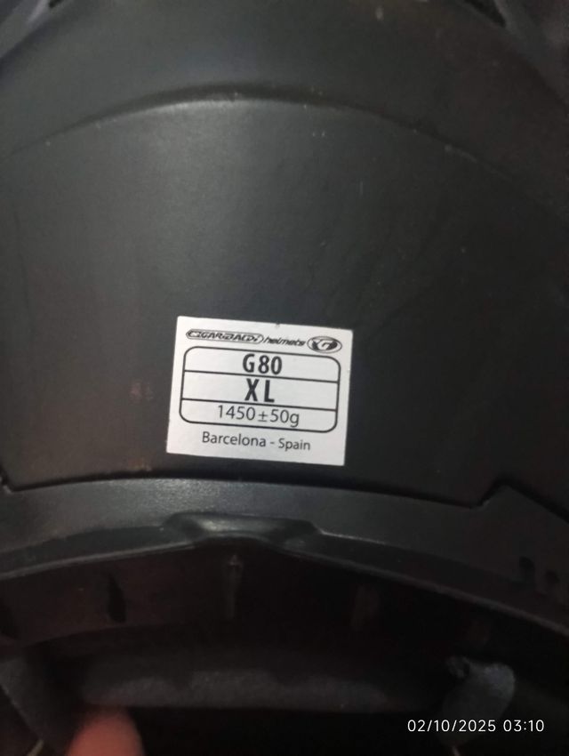 Casco Integral Gari G80 XL Negro