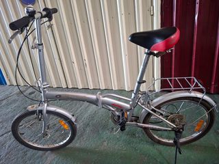 Bicicleta Plegable Plata