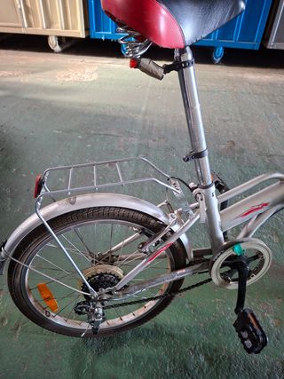 Bicicleta Plegable Plata
