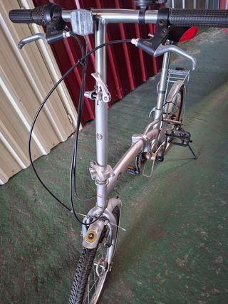 Bicicleta Plegable Plata