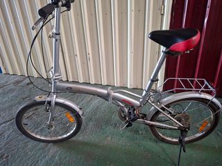 Bicicleta Plegable Plata