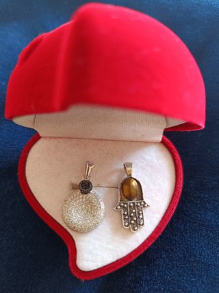 Colgantes Plata y Ojo de Tigre