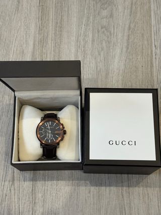 Reloj Gucci Chrono Marrón y Negro