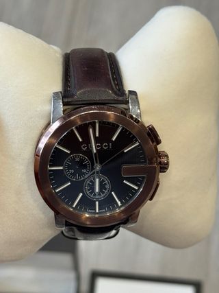 Reloj Gucci Chrono Marrón y Negro