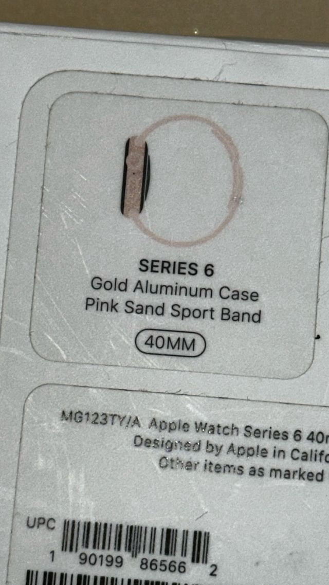 Apple Watch  Pink Sand Sport Band (40MM)