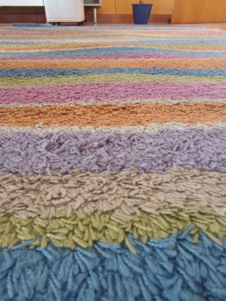 Alfombra multicolor pelo alto 160x230