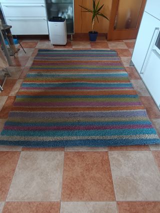 Alfombra multicolor pelo alto 160x230