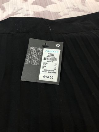 Falda midi plisada Primark
