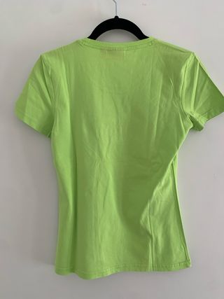 Camiseta Puma Verde y Rosa Talla S