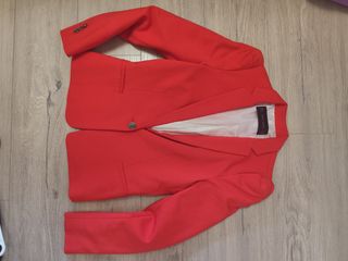 Blazer Zara Basic Rojo