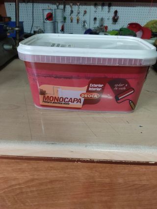 Pintura DROCASA Monocapa Mate 4L Rojo Fuego